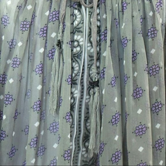 World Market S/M blouse gray - Picture 4 of 5